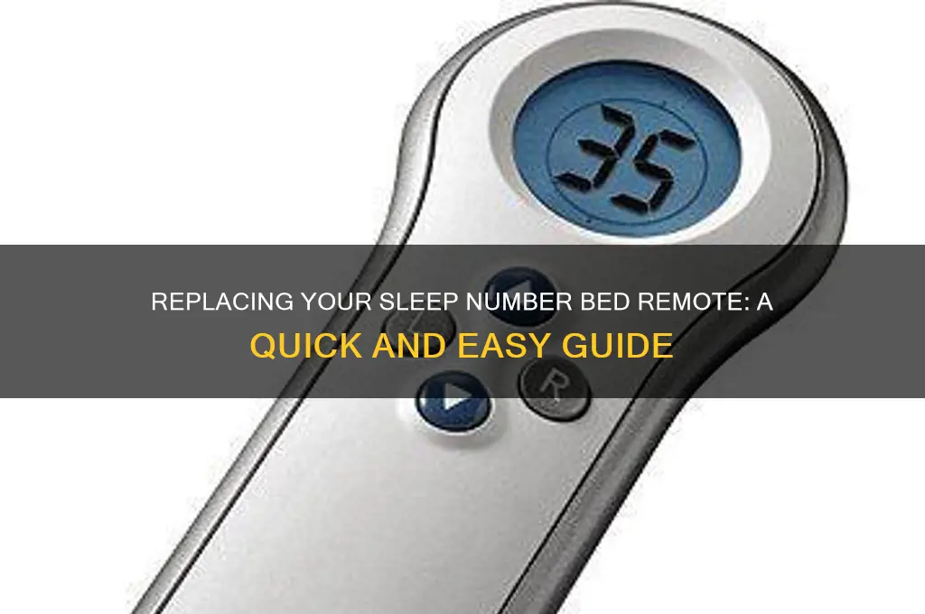how to get a sleep number bed replacement remote