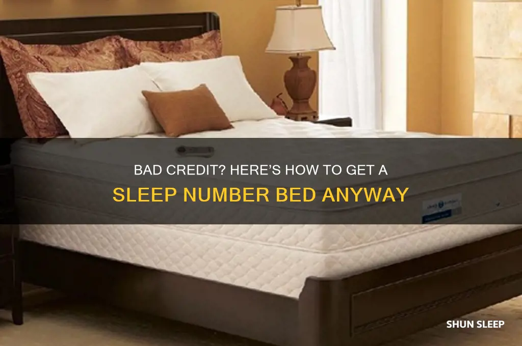 how to get a sleep number bed with bad credit
