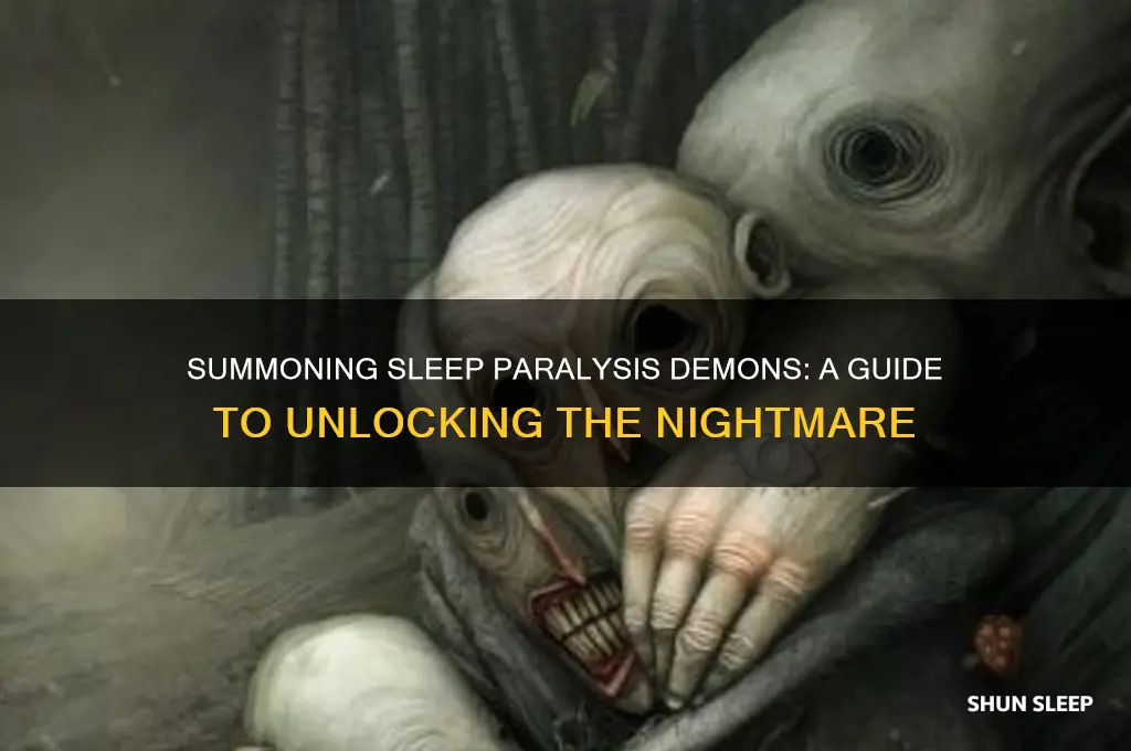 how to get a sleep paralysis demon