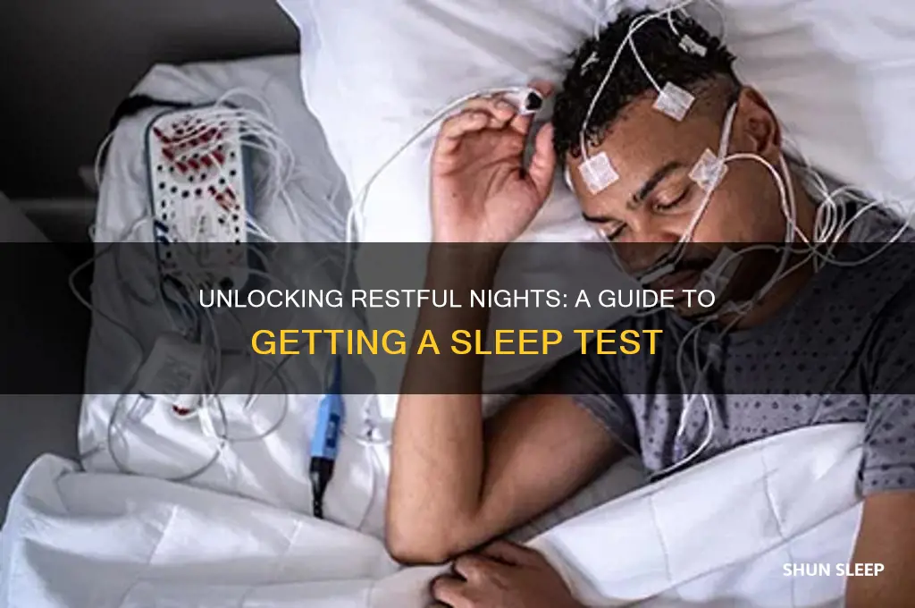how to get a sleep tst
