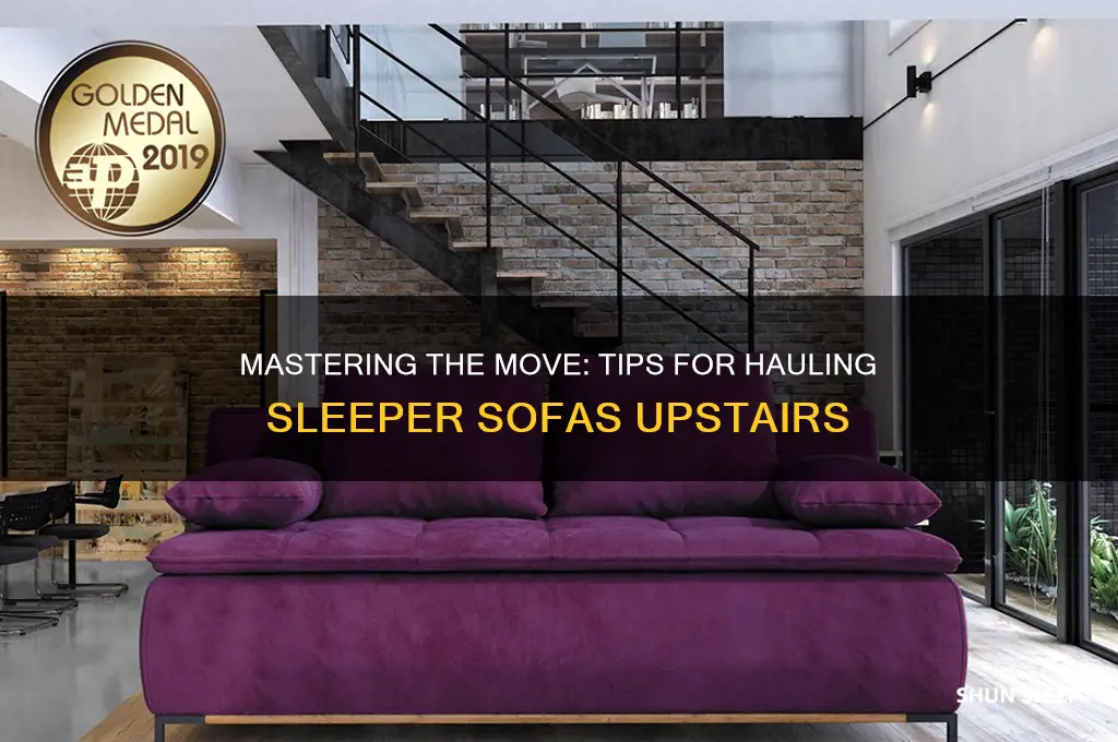 how to get a sleeper sofa up the stairs