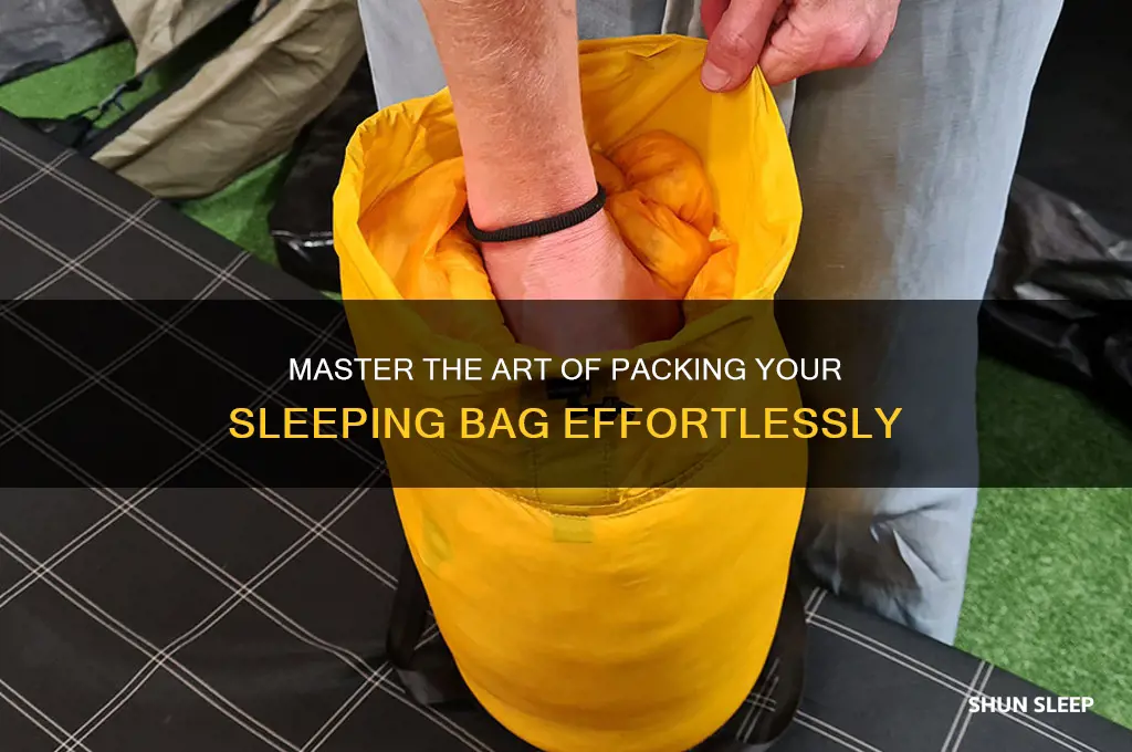 how to get a sleeping bag back in the bag