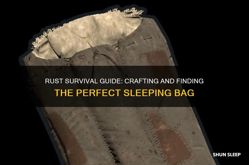 how to get a sleeping bag in rust