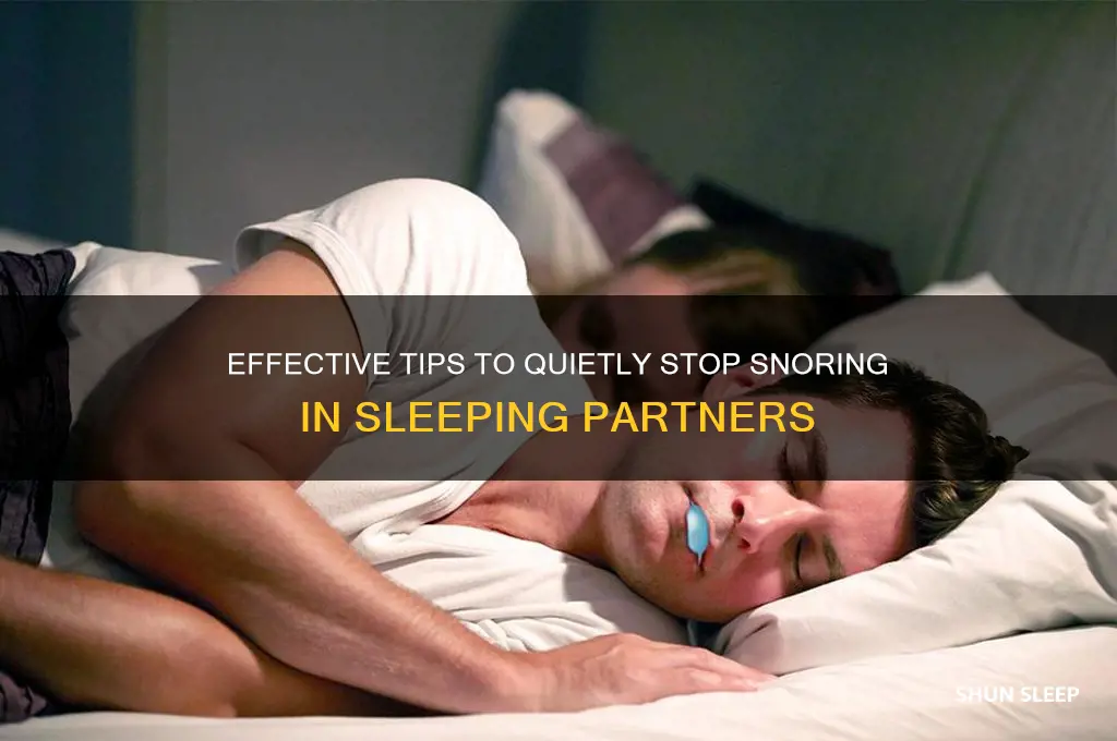 how to get a sleeping person to stop snoring