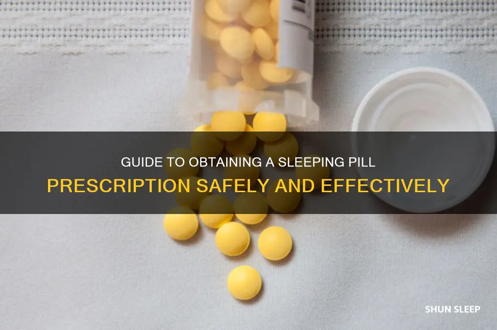 how to get a sleeping pill prescription