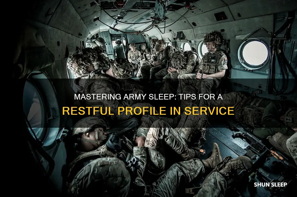 how to get a sleeping profile in the army