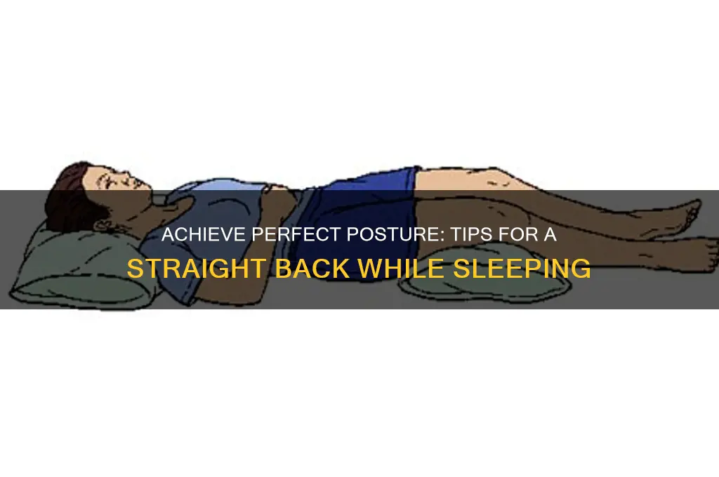 how to get a straight back while sleeping