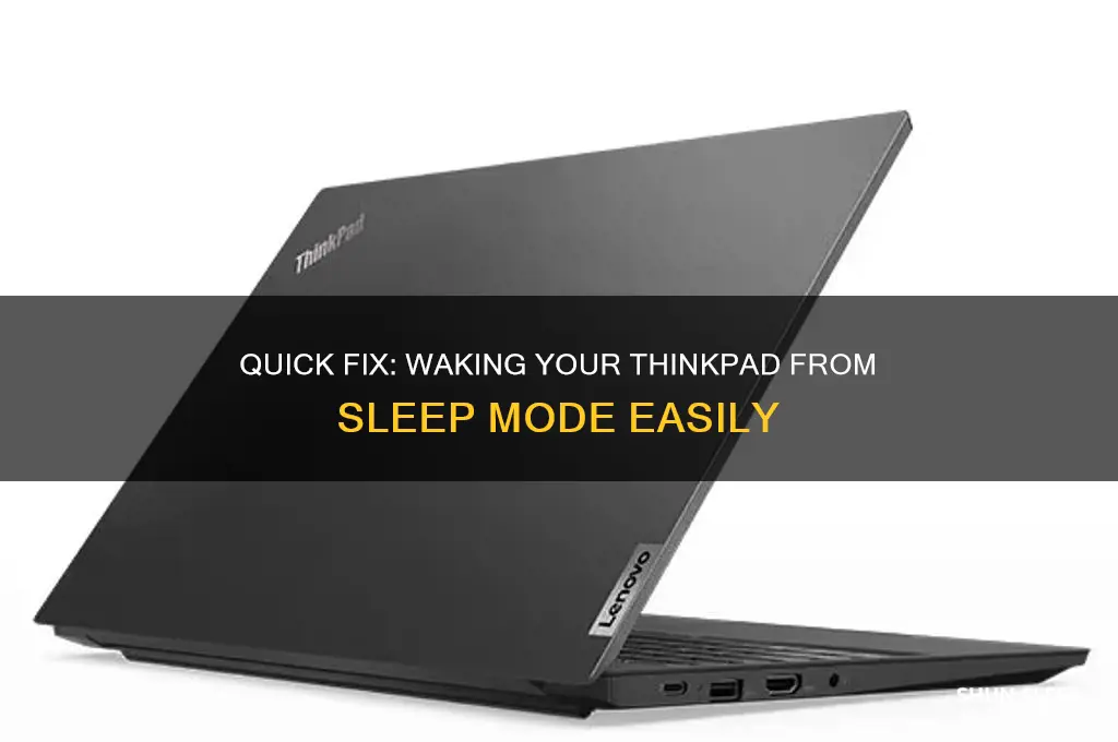 how to get a thinkpad out of sleep mode