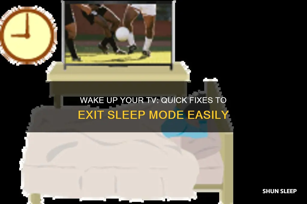 how to get a tv out of sleep mode