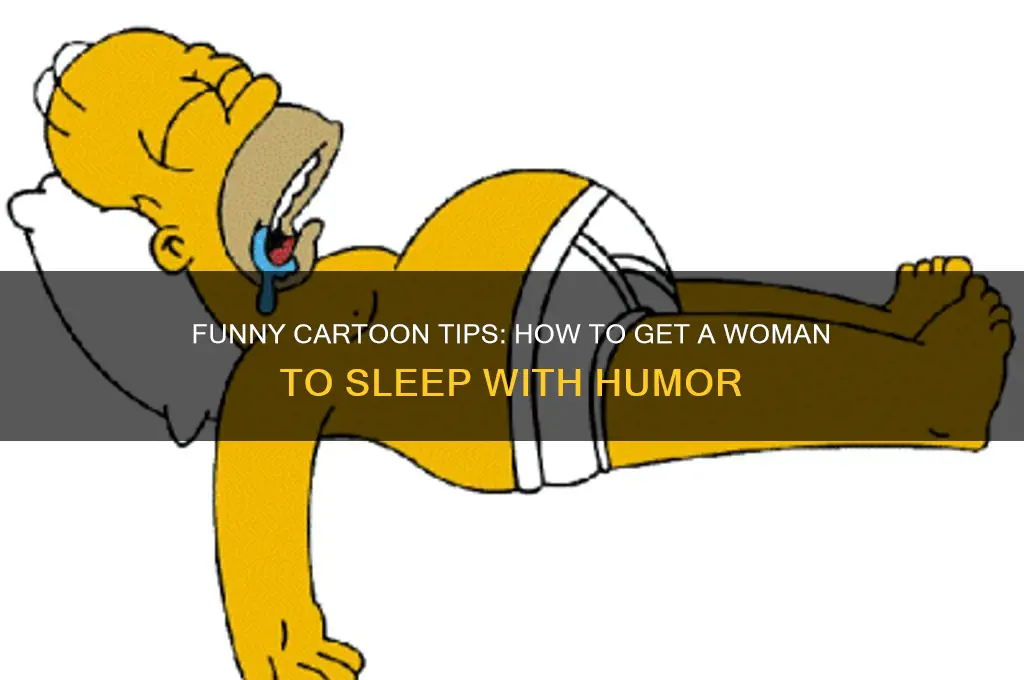 how to get a woman to sleep funny cartoon