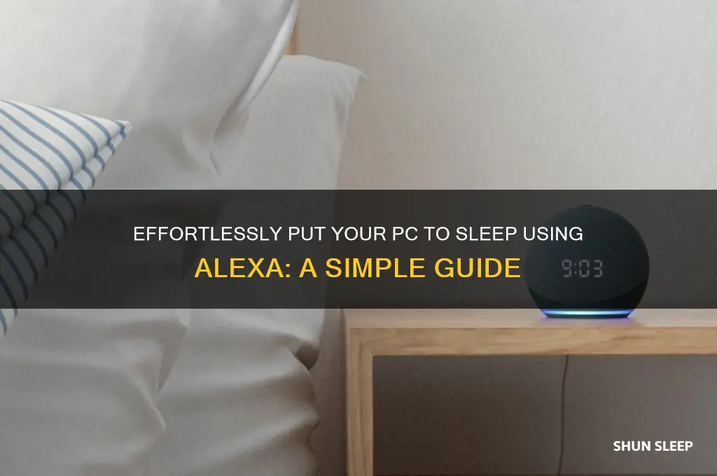how to get alexa to put pc to sleep