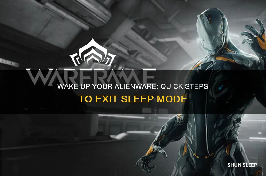 how to get alienware out of sleep mode