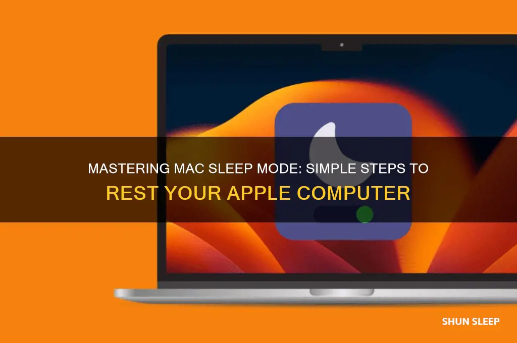 how to get an apple mac to for to sleep