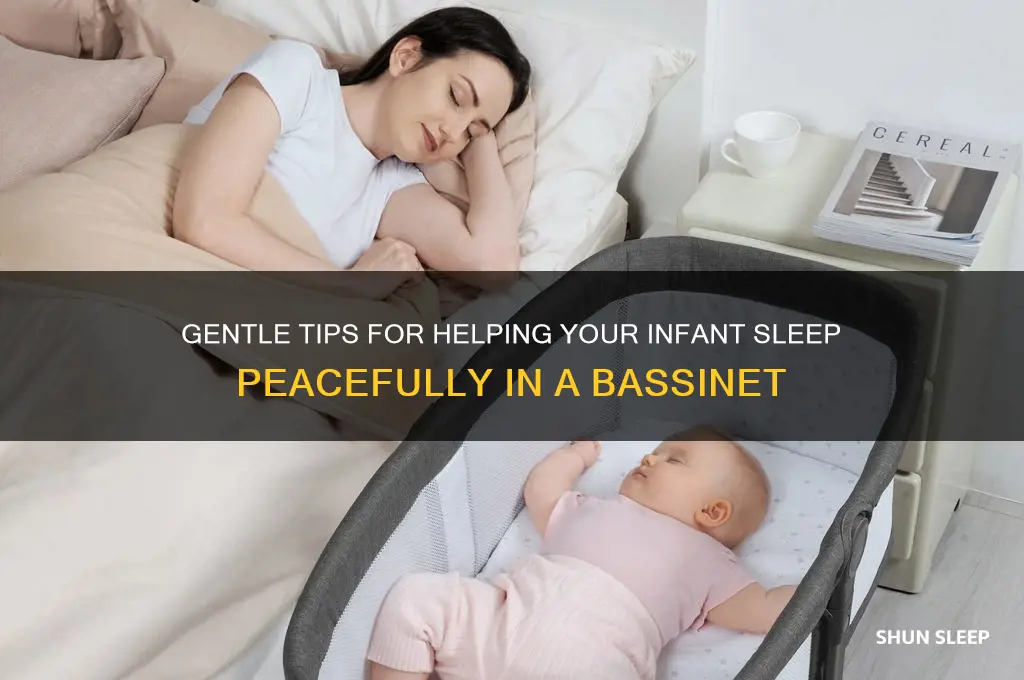 how to get an infant to sleep in a bassinet