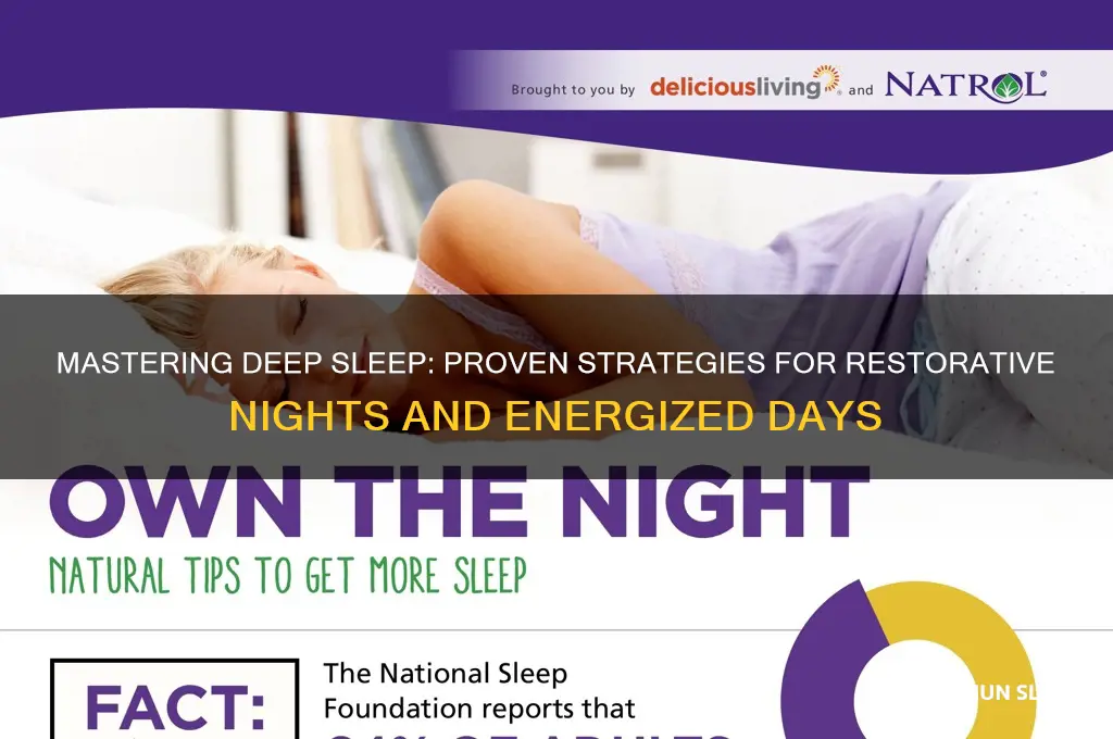 how to get and stay in deep sleep