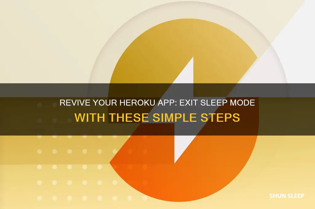 how to get app off of sleep mode heroku