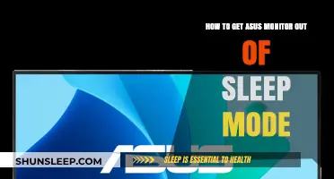 Wake Up Your Asus Monitor: Quick Fix for Sleep Mode Issues