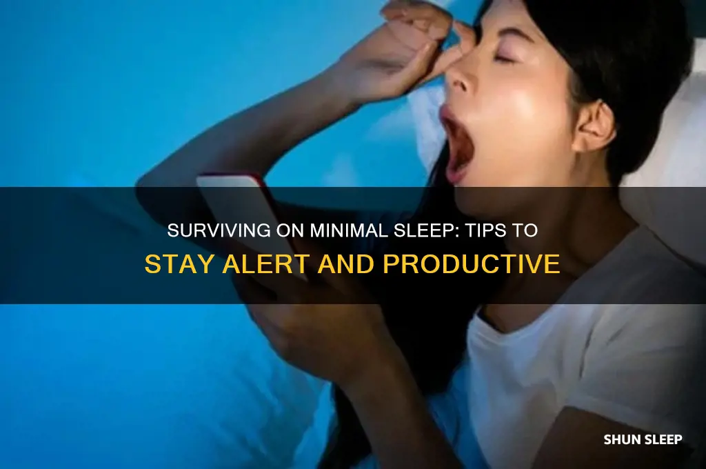 how to get away with getting little sleep