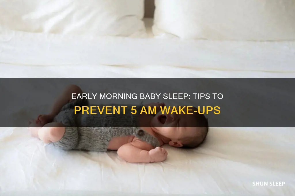how to get baby to sleep before 5am