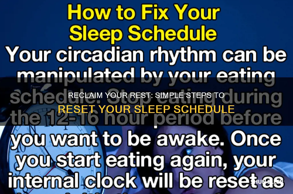how to get back on a sleep scheduale