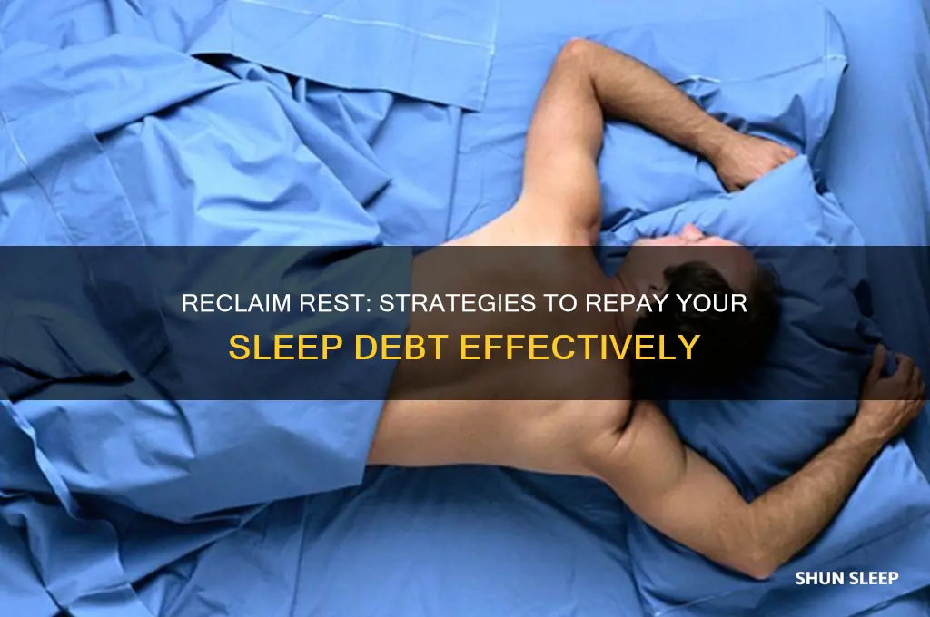 how to get back sleep debt