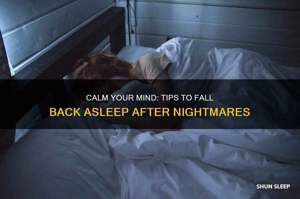 how to get back to sleep after a bad dream