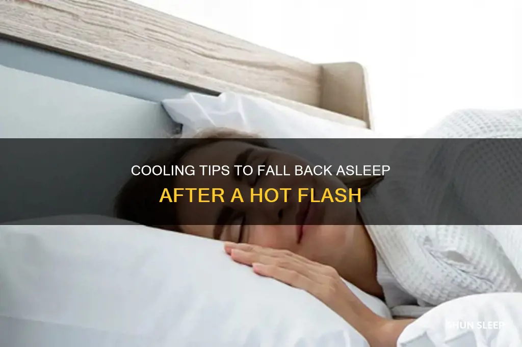 how to get back to sleep after a hot flash