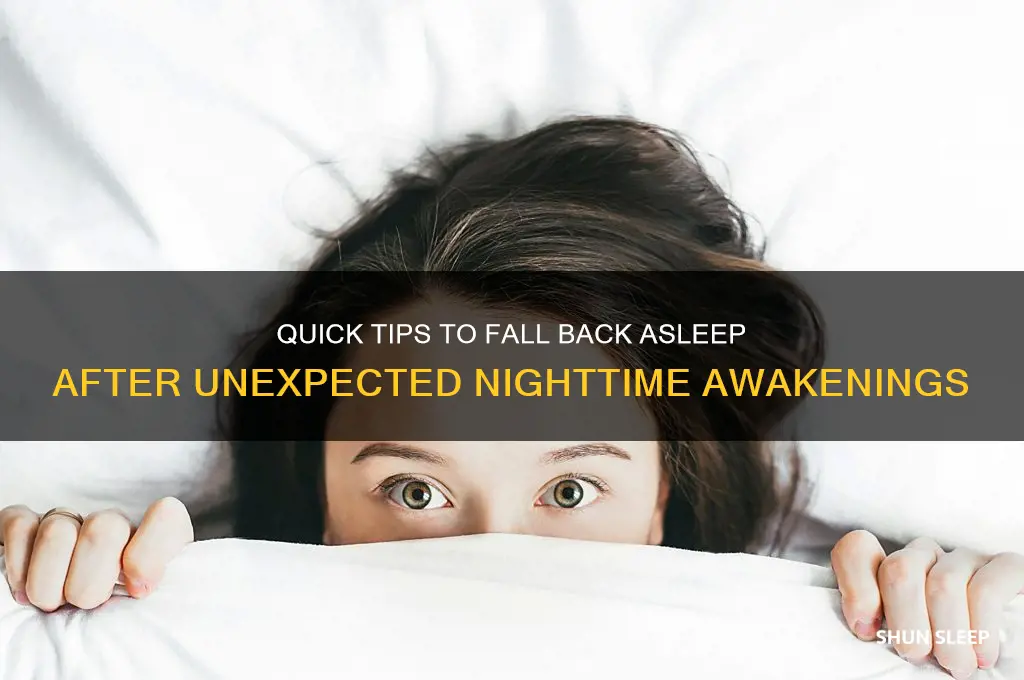 how to get back to sleep after being woken up