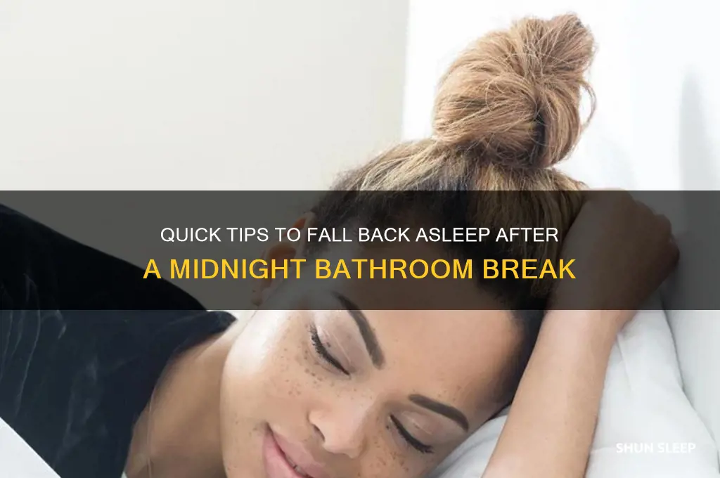 how to get back to sleep after peeing