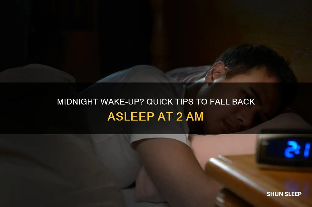 how to get back to sleep at 2am