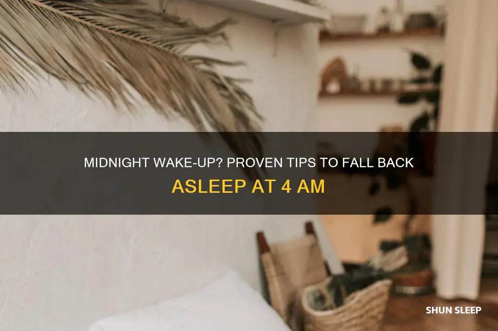 how to get back to sleep at 4am