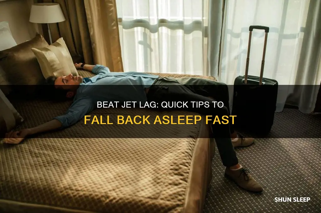 how to get back to sleep jet lag