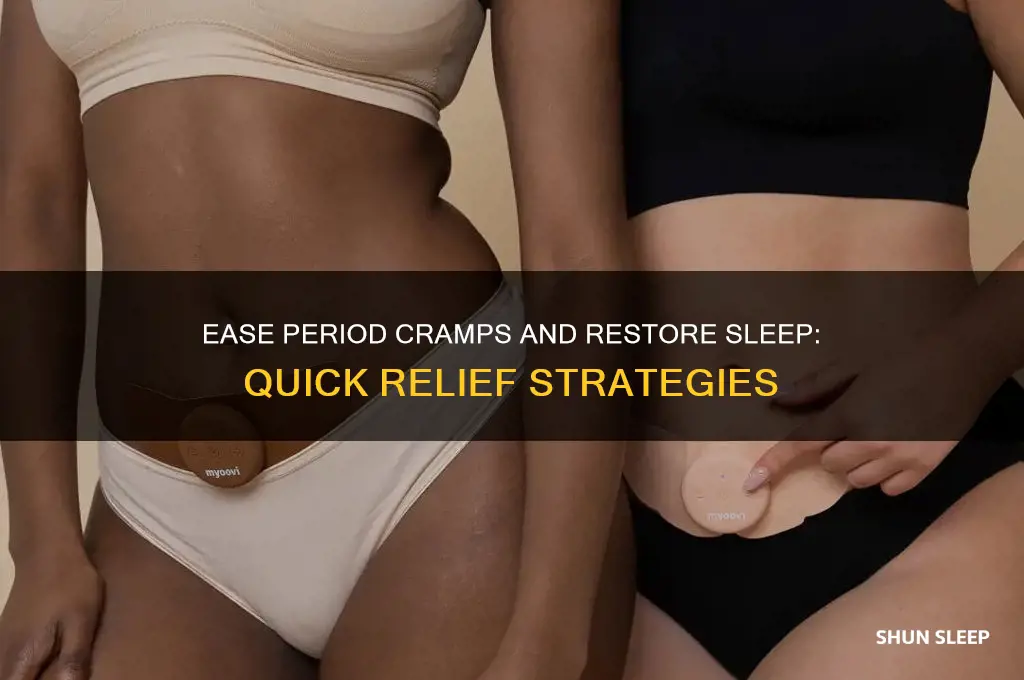 how to get back to sleep with period cramps