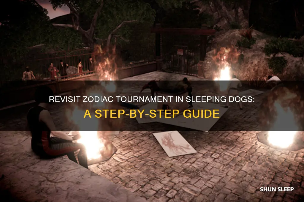 how to get back to zodiac tournament sleeping dogs