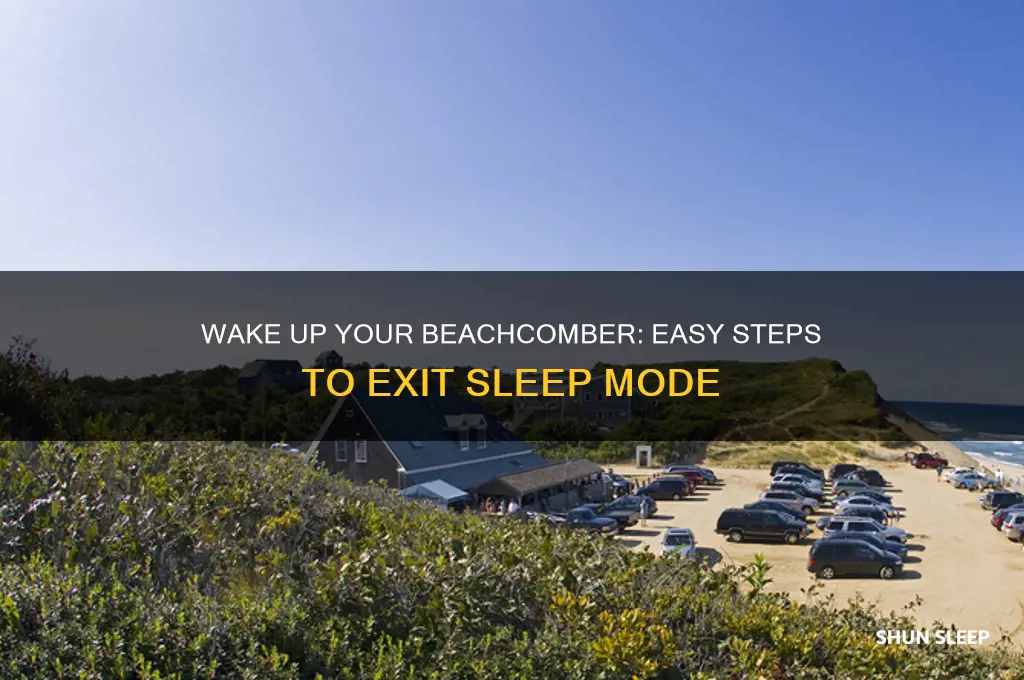 how to get beachcomber out of sleep mode