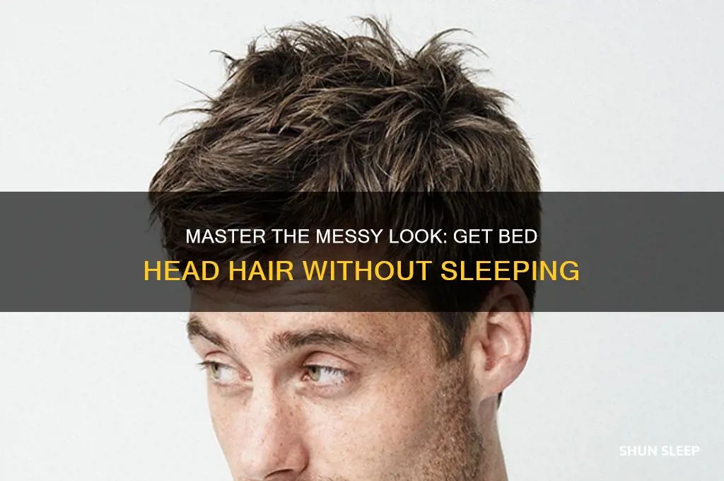 how to get bed head without sleeping