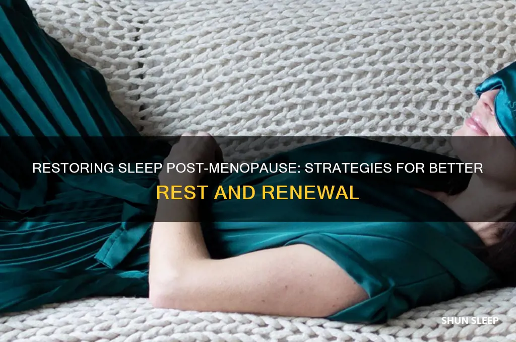 how to get better sleep after menopause