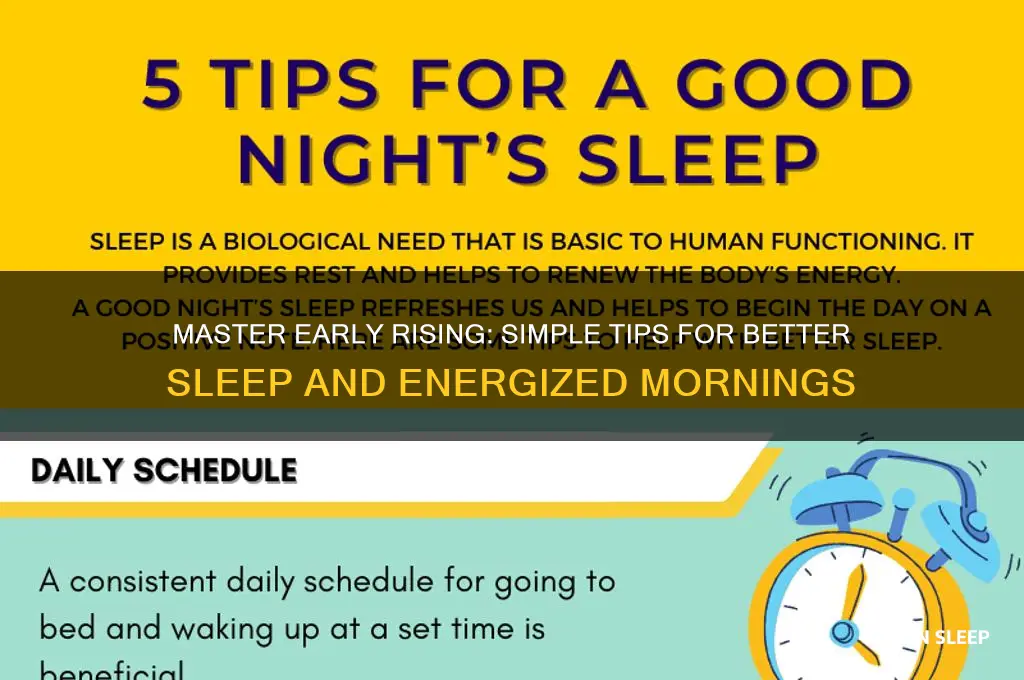 how to get better sleep and wake up early