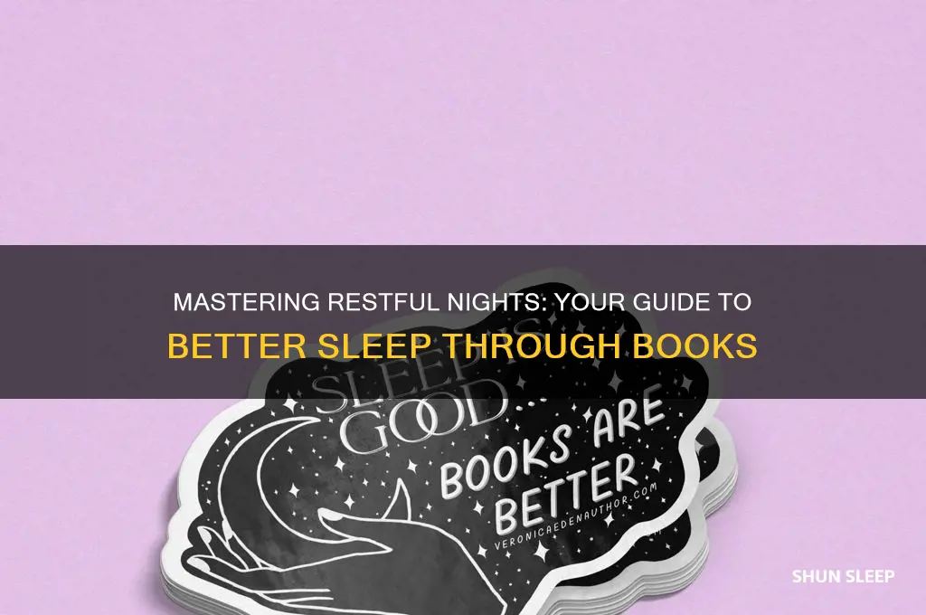 how to get better sleep book