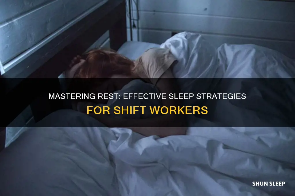 how to get better sleep for shift workers