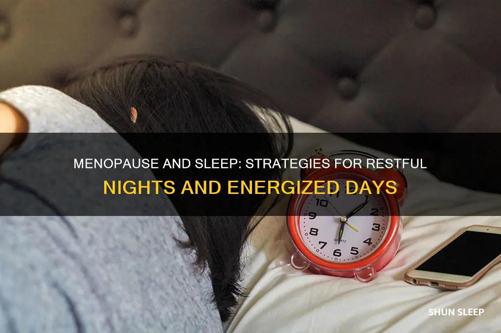 how to get better sleep menopause