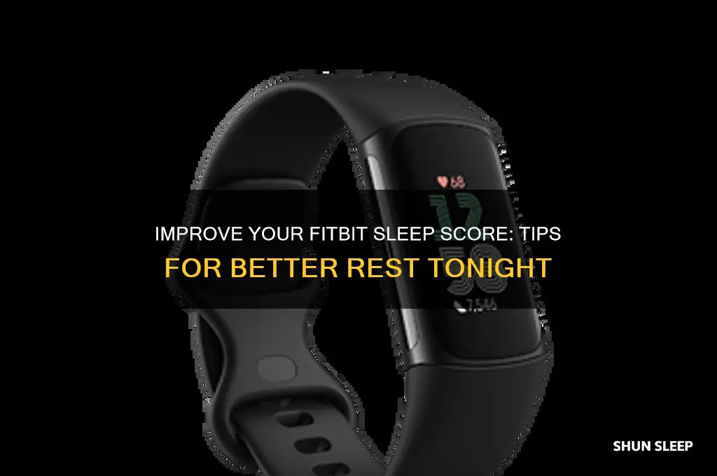 how to get better sleep score on fitbit