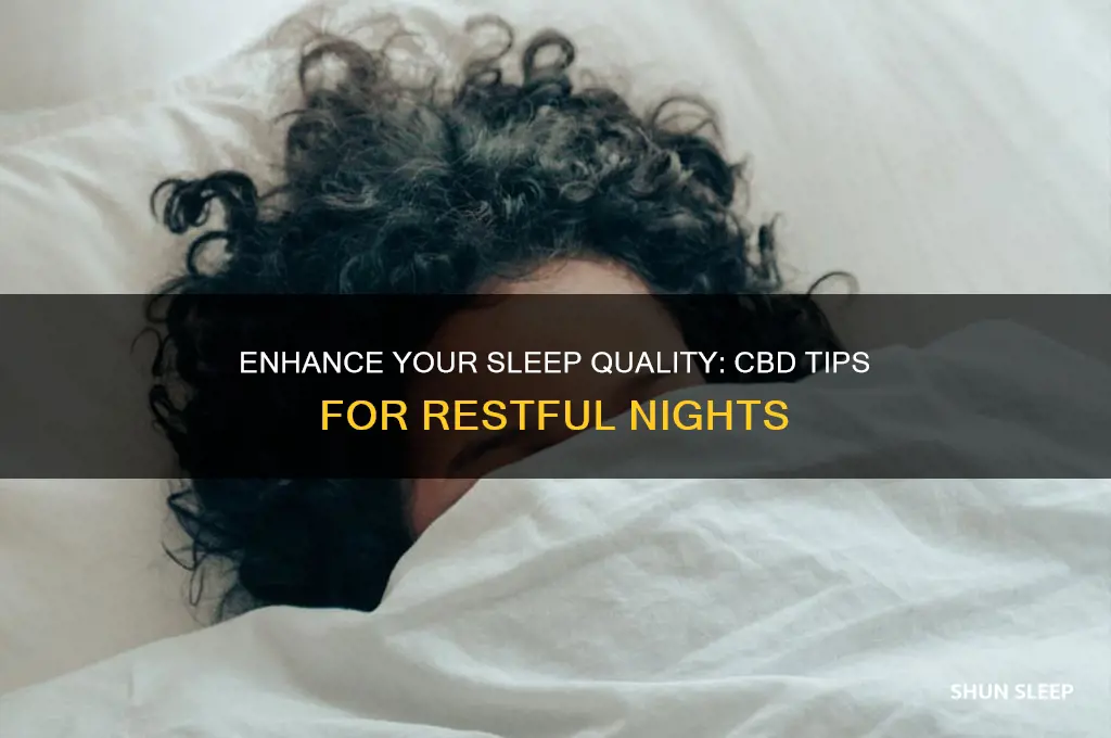 how to get better sleep with cbd