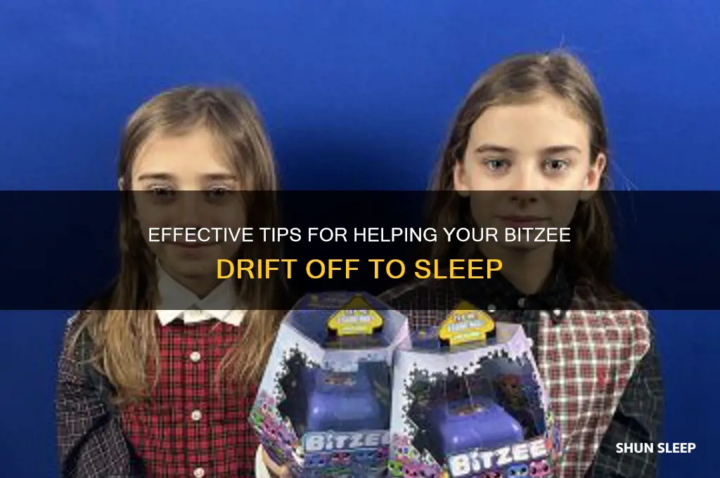 how to get bitzee to sleep