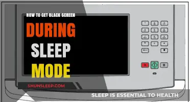 Prevent Display Glitches: Achieve a Black Screen During Sleep Mode