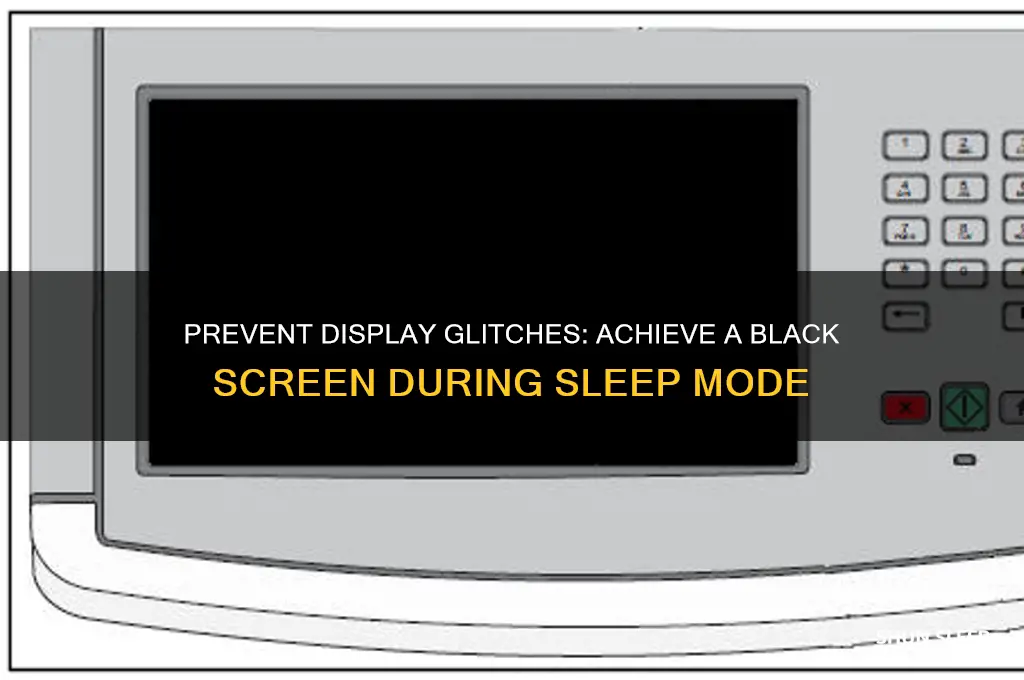 how to get black screen during sleep mode