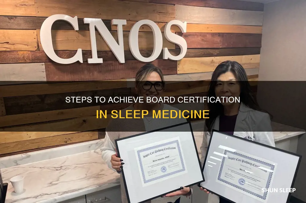 how to get board certified in sleep medicine