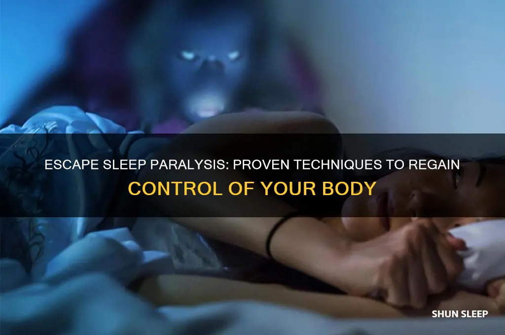 how to get body out of sleep paralysis