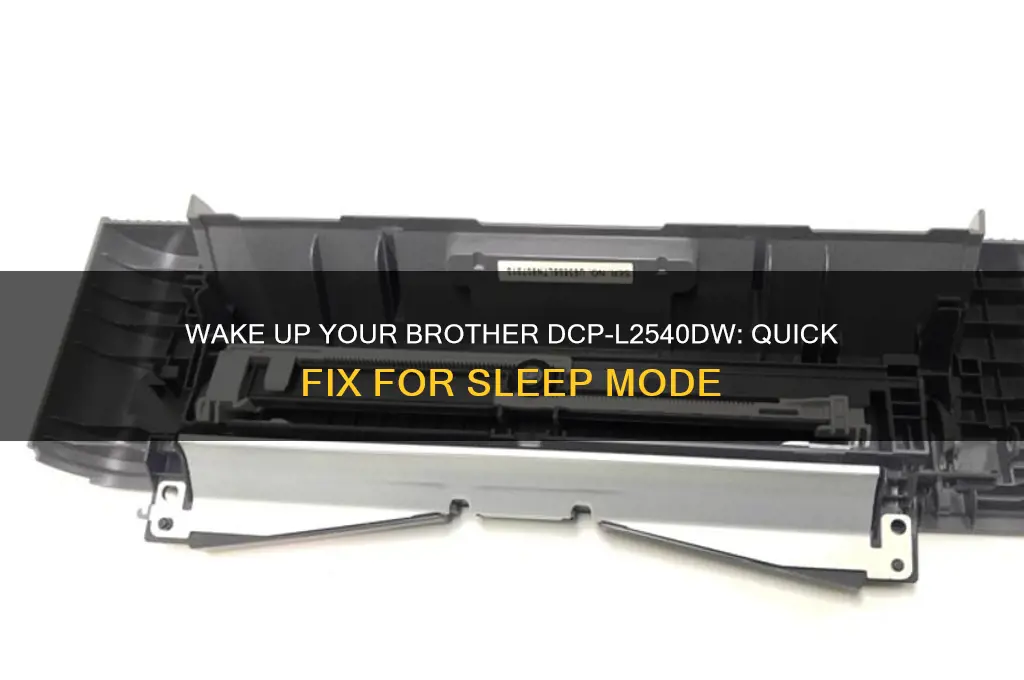 how to get brother dcp-l2540dw out of sleep mode