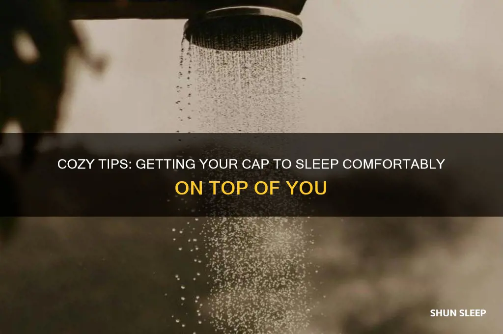 how to get cap to sleep on top of you